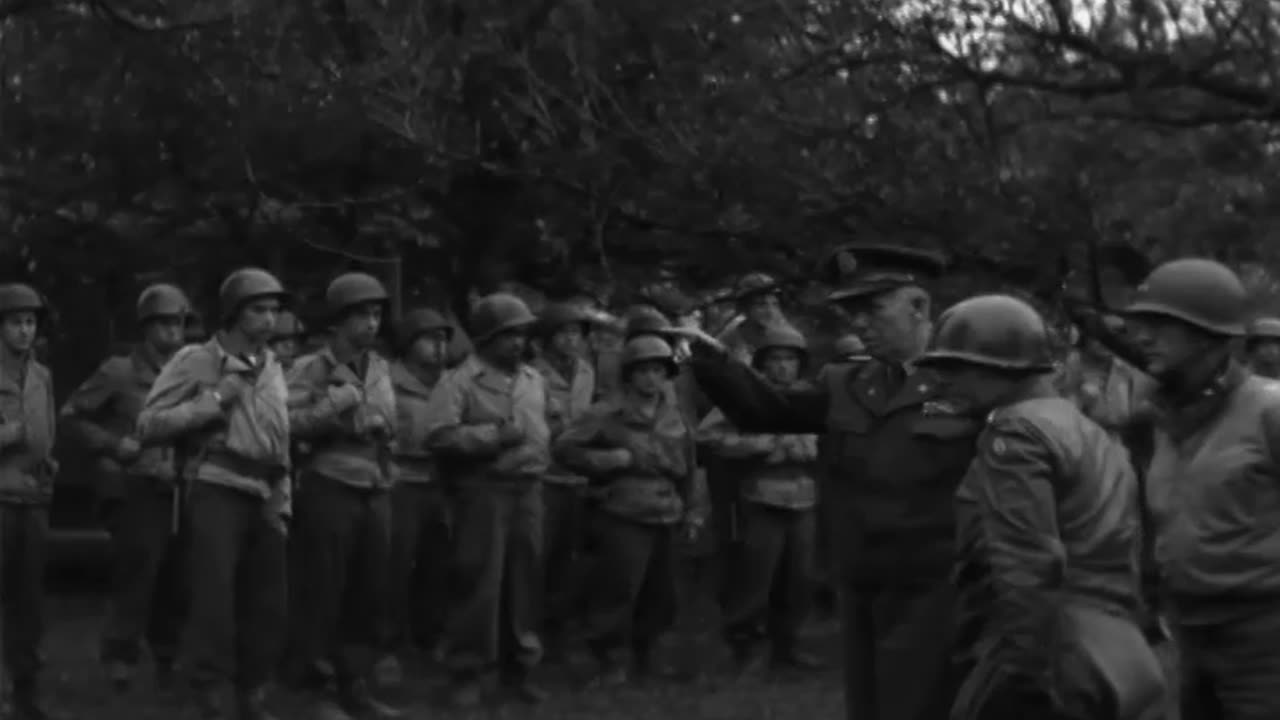 GEN. GEORGE C. MARSH... - GEN. GEORGE C. MARSHALL AT SIXTH ARMY GROUP HQ AND VISITING - 111-adc-9847