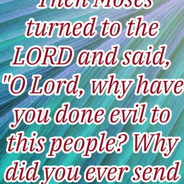 "Moses Questions God's Plan" Exodus 5:22 #shorts #shortvideo #youtubeshorts #youtube #ytshorts #yt