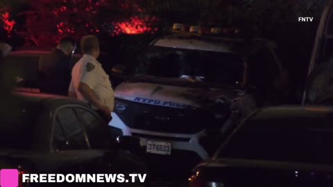 dozen police vehicles were set on fire this morning inside a police precinct