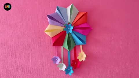 Transform Your Walls! 🌸 Easy Paper Craft Wall Hanging | DIY Home Decoration Ideas