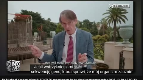 Dr Michael Yeadon 2025 depopulacja covid https://banbye.com/watch/v_MmdoTWCJwXdW