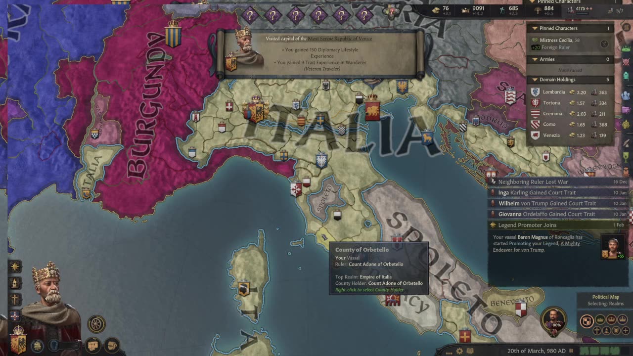 The Humble Beginnings of TRUMP EP 46 Crusader Kings III (Adventure Playthrough)