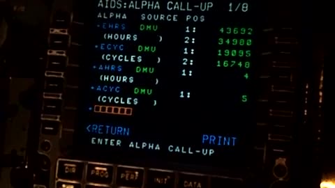 Use Alpha Call Up Parameters From MCDU on Airbus A320 #Avionics #Aviation #AeroArduino