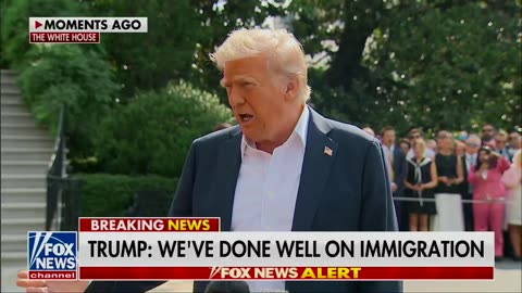 President Donald Trump: "We've already gotten back 10,000 of those children, and we have a lot more planned to come back. We're getting them back by the thousands."