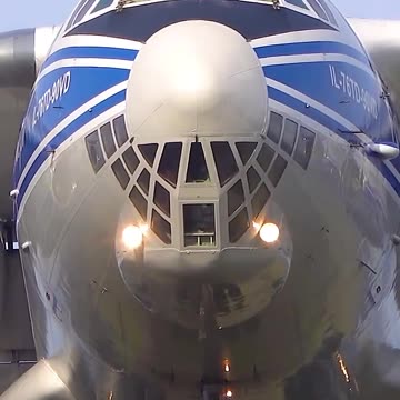 Ilyushin Il-76TD-VD of Volga-Dnepr landing in Frankfurt