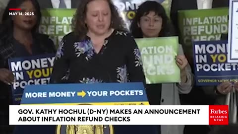 Gov. Kathy Hochul Announces Inflation Refund Checks For New Yorkers