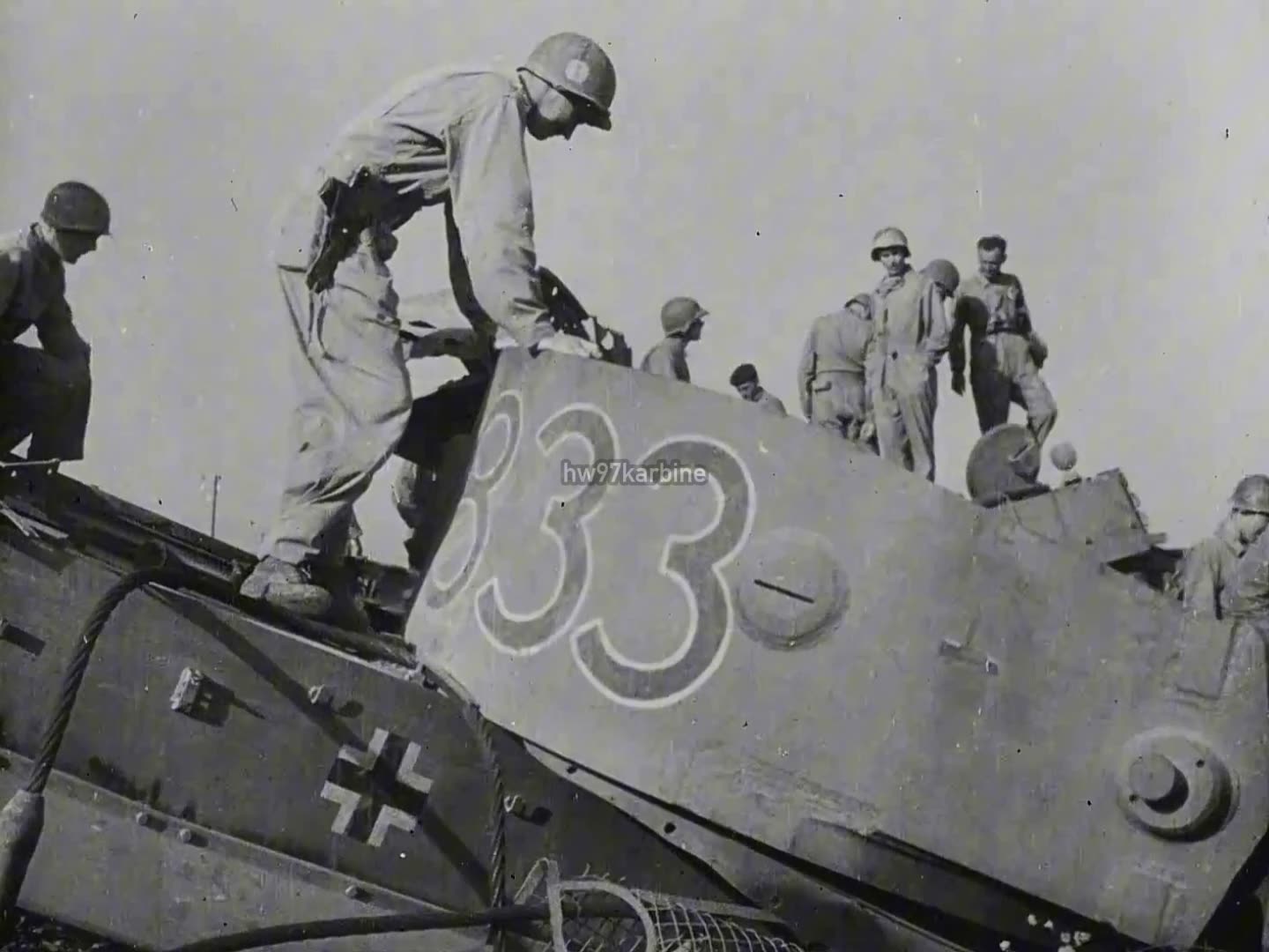 III./Panzer-Regiment 7 Tiger tanks demolished after being immobilized during Operation Ochsenkopf