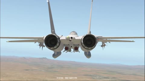 drillin the Xplane 10 version of the Dryden Grumman F14B Tomcat to that plate on KDMA