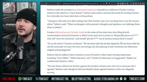 Conservatives LOSE IT Over Nick Fuentes Tucker Interview, Heritage DEFENDS Tucker | Tim Pool