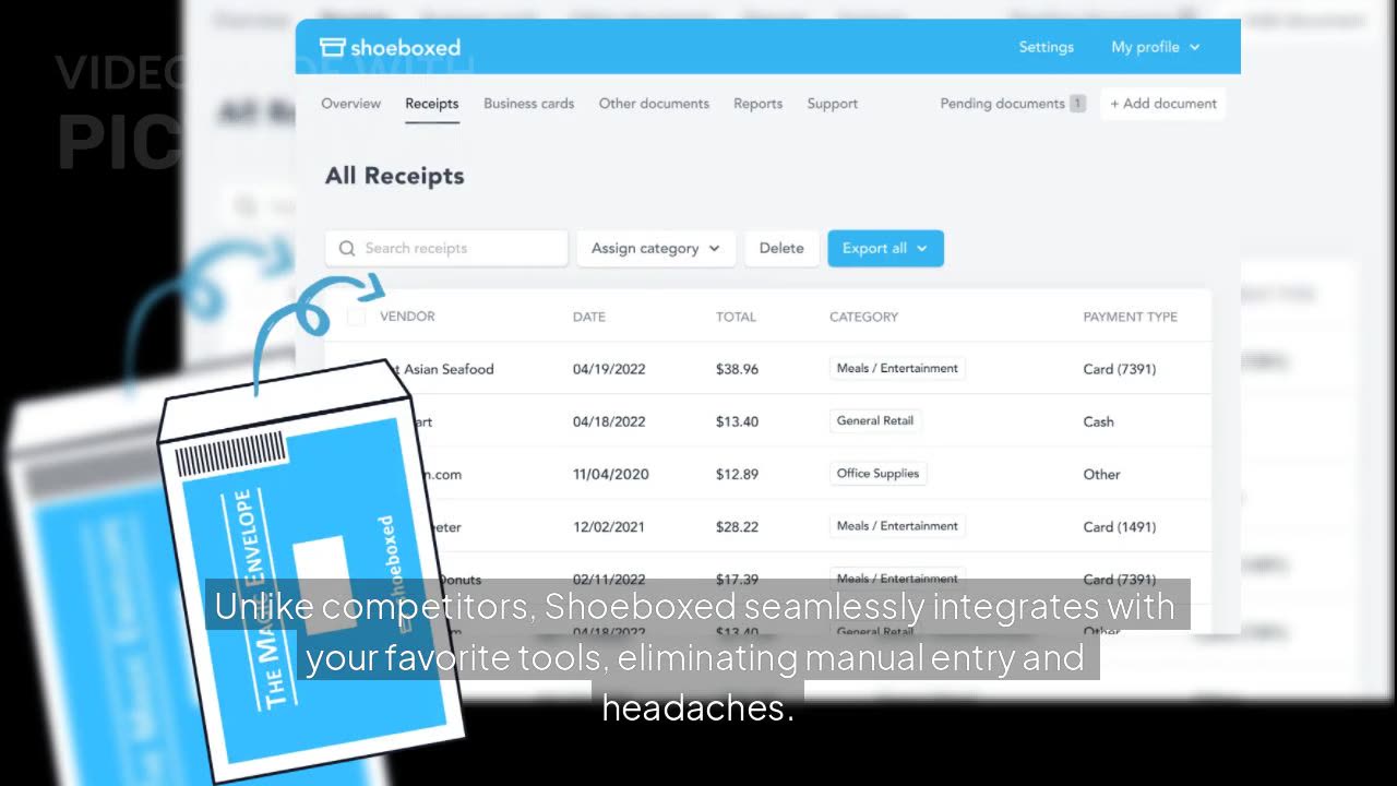 Shoeboxed Magic Envelope: The Easiest Way to Digitize Receipts & Organize Expenses