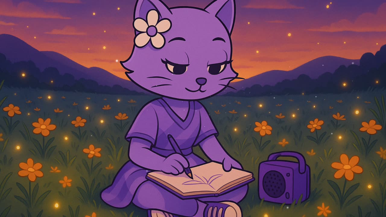 Firefly Serenade 🎶 | Purrla's Story: Part 1 - No Fear in the Flowers