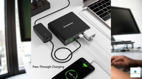 Krisdonia AC Outlet Portable Laptop Charger (TSA-Approved) 27000mAh 130W Travel Laptop Pow