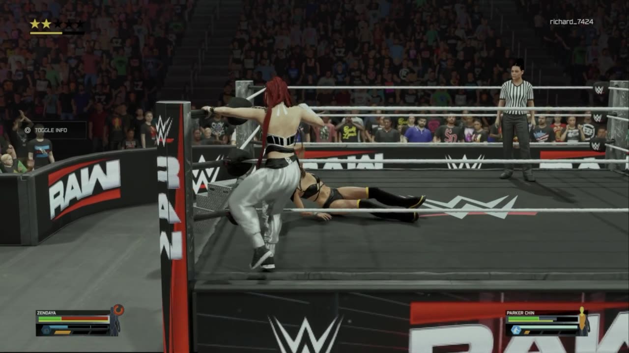 wwe 14 Zendaya VS Parker Chin