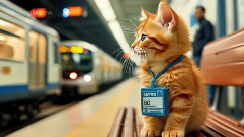 Tiny Cat_s First Metro Ride