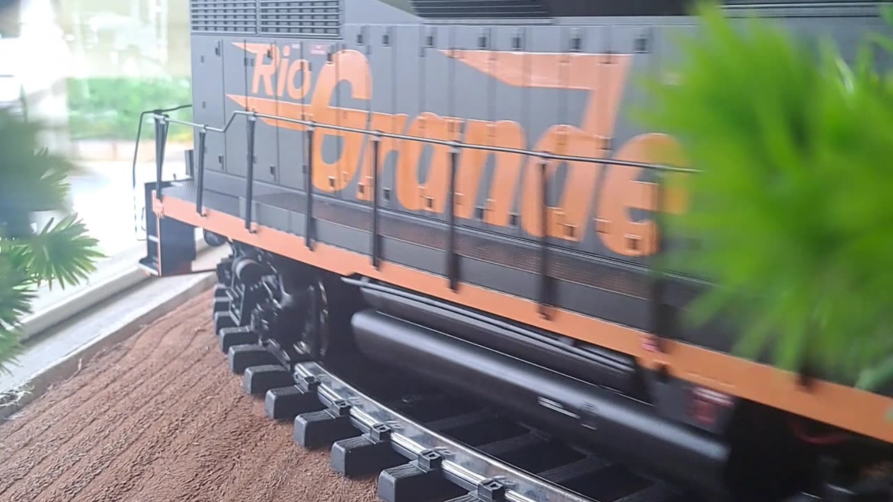 G scale shelf train.