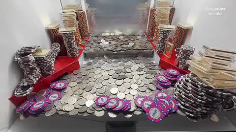 1 Quarter Challenge high limit coin pusher