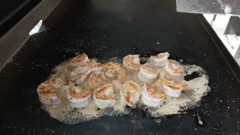 The Secret to JUICY Hibachi Shrimp on the Griddle