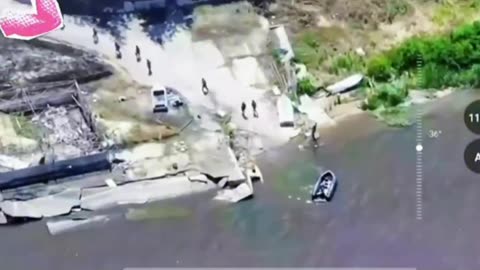Boat Escapes Airstrike On a Russian Hanger