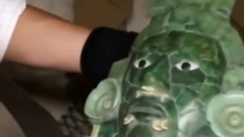 Unvieling a 1000 years old Mayan King's Funerary Mask!!