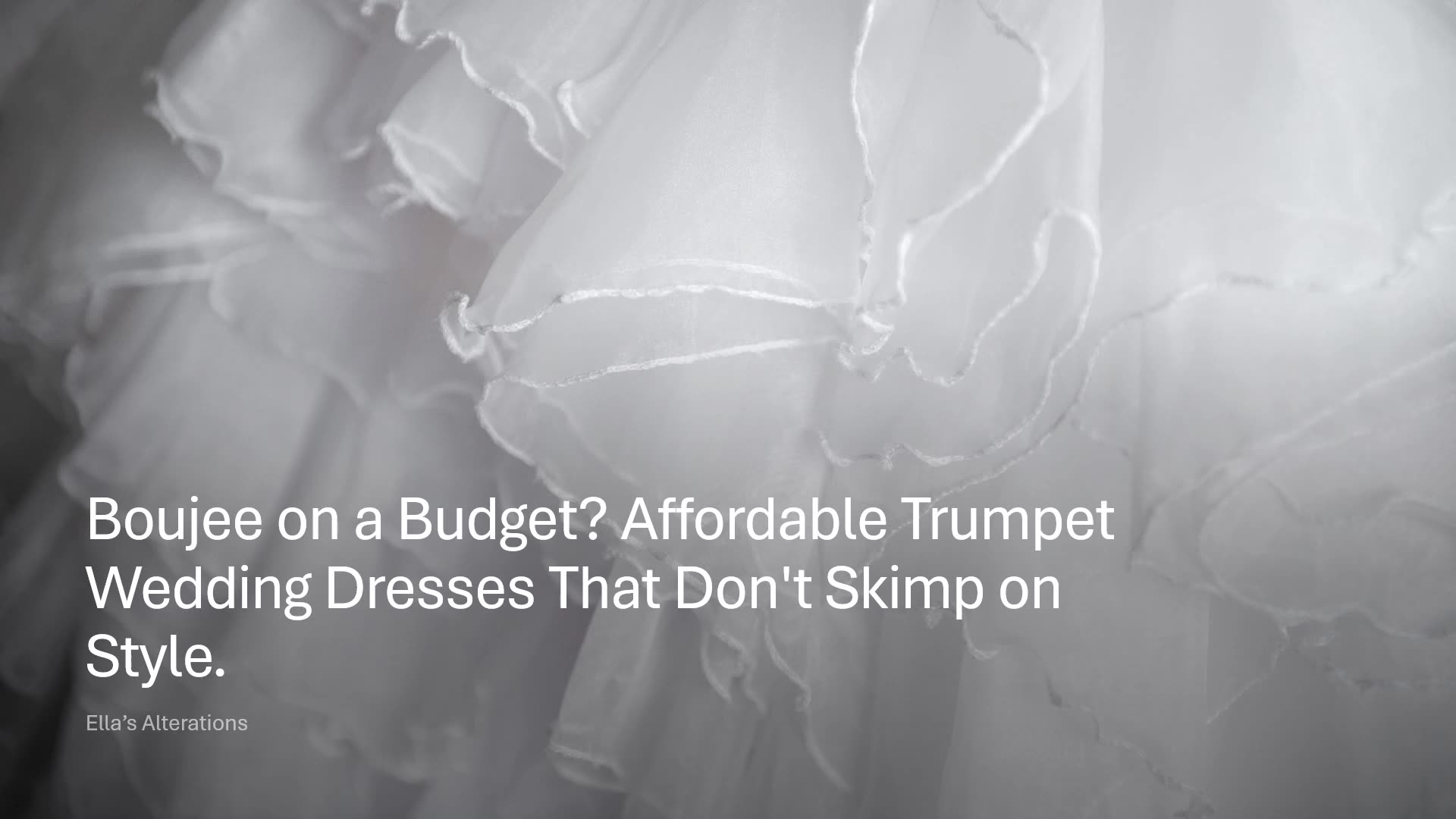 📌Boujee on a Budget? Affordable Trumpet Wedding Dresses That Dont Skimp on Style.📌