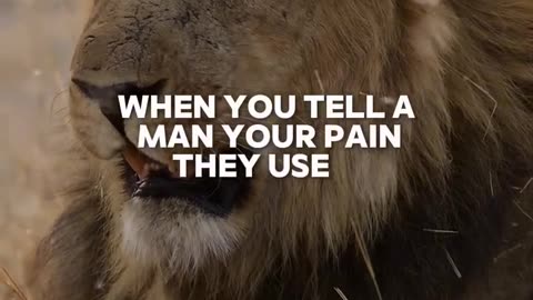I DON't LIKE TELLING PEOPLE MY PAIN.!