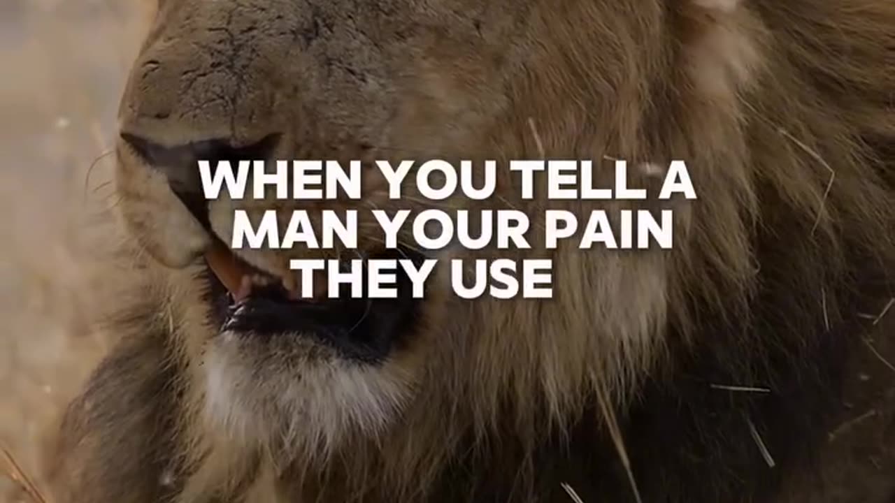 I DON't LIKE TELLING PEOPLE MY PAIN.!
