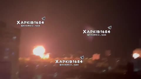 ❗️The moment of "Shahed" strike on a residential building in Kharkiv