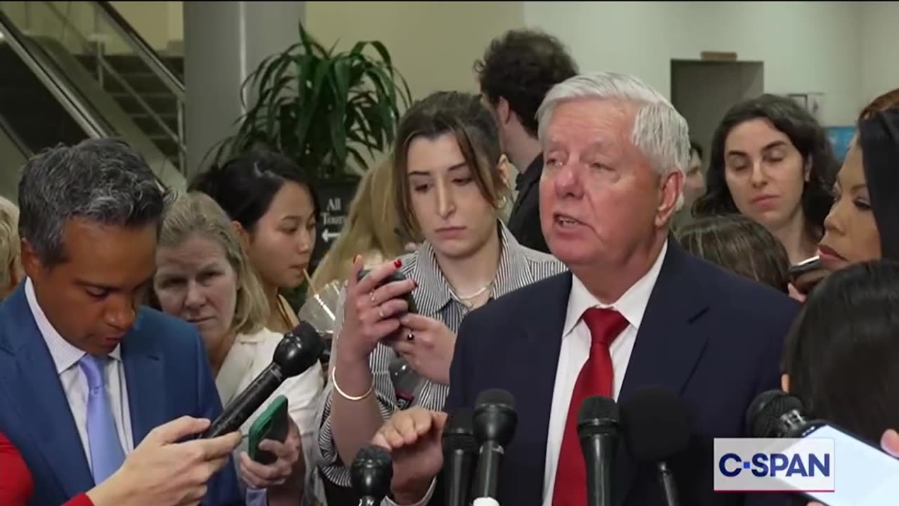Senators Speak to Reporters After Classified Briefing on Iran Air Strikes