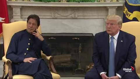 U.S. President Donald Trump met with Pakistan's PM Imran Khan in the Oval office on Monday.