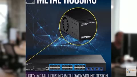 TRENDnet 28-Port Layer 2 Managed SFP Switch with 10G SFP+ Ports, TL2-F70284, 24