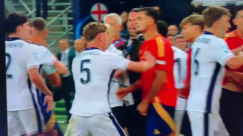 Spain U21 - England U21 (brawl after EURO match)