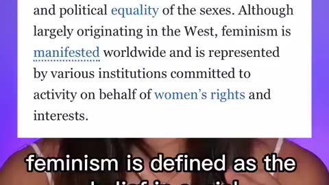 Feminism scam