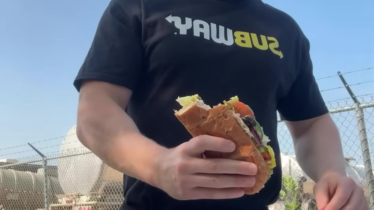 LIVE - 100 Day SUBWAY Low Fat Diet Challenge - Day 1
