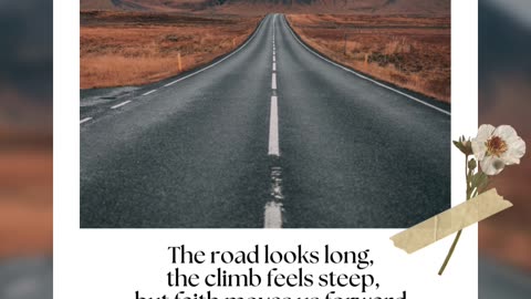 Just keep moving forward