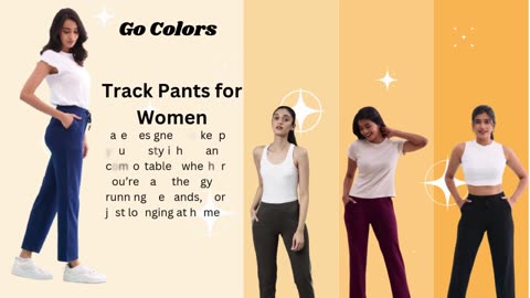 Stay Active, Stay Stylish with Track Pants for Women Presented by Go Colors