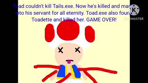 Tails.exe (Round 2) (English PC Bootleg) Continue & Game Over as Toad