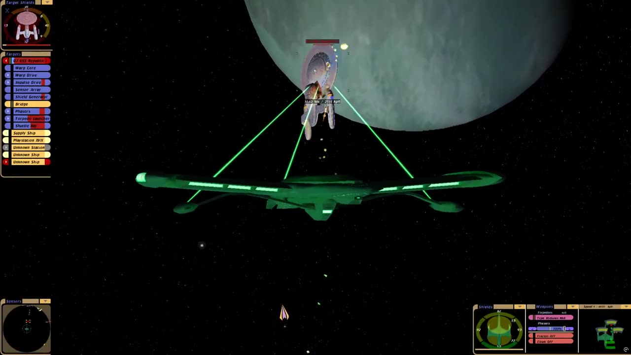 Romulan Battleship Engages U.S.S. Republic