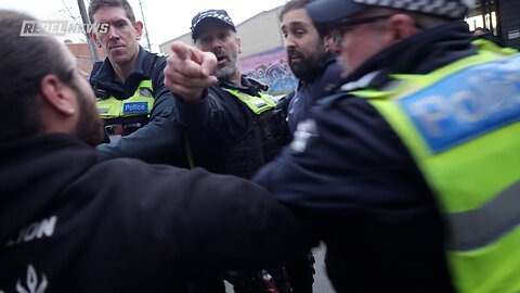 CAUGHT ON CAMERA: Anti-Israel activist ATTACKS reporter for asking questions