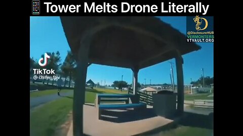 Cell tower melts drone on approach…
