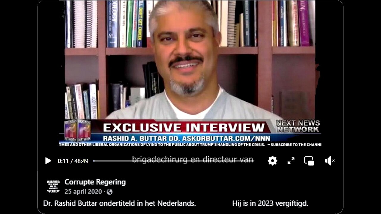 Ter herinnering aan Dr. Rashid Buttar - Vergiftigd in 2023.