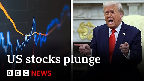US stocks and dollar plunge as Donald Trump attacks Fed chair Jerome Powell | BBC News