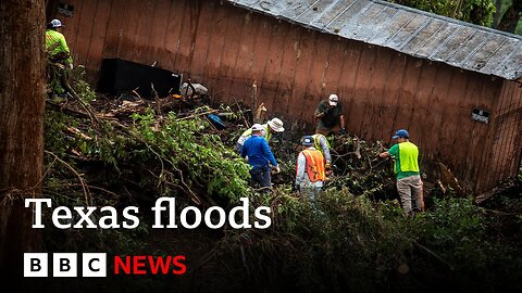 Texas floods death toll climbs to at least 107 | BBC News