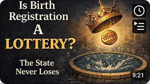 Is Birth Registration a Lottery the State Never Loses? - By ChristianRemedyInLaw