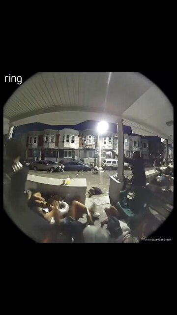 VIOLENT SHOOTOUT INFRONT💥🏠💥📸OF HOUSE RING CAMERA IN PHILADELPHIA💥🏠💥🔫💫