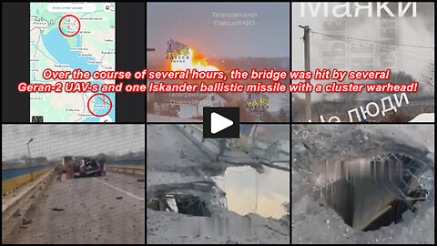 Odessa region: Russian attack on strategic bridge in Maiaky