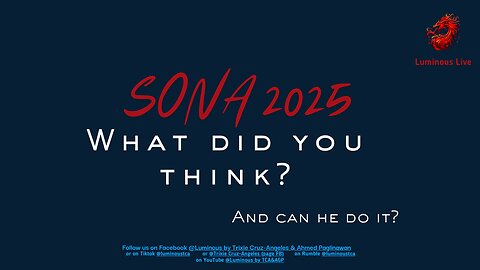 What did you think of the President's SONA?