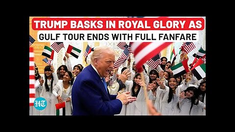 Trump Welcomed in UAE with Traditional Al-Ayyala Dance by Young Girls 🇺🇸🤝🇦🇪✨