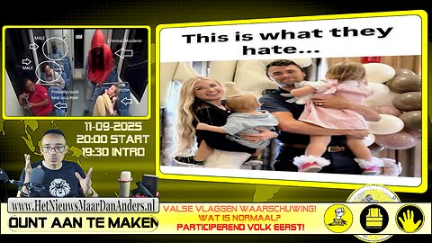 HNMDA live 11-09-25 : Valse vlaggen waarschuwing! Wat is Normaal? participerend volk eerst!