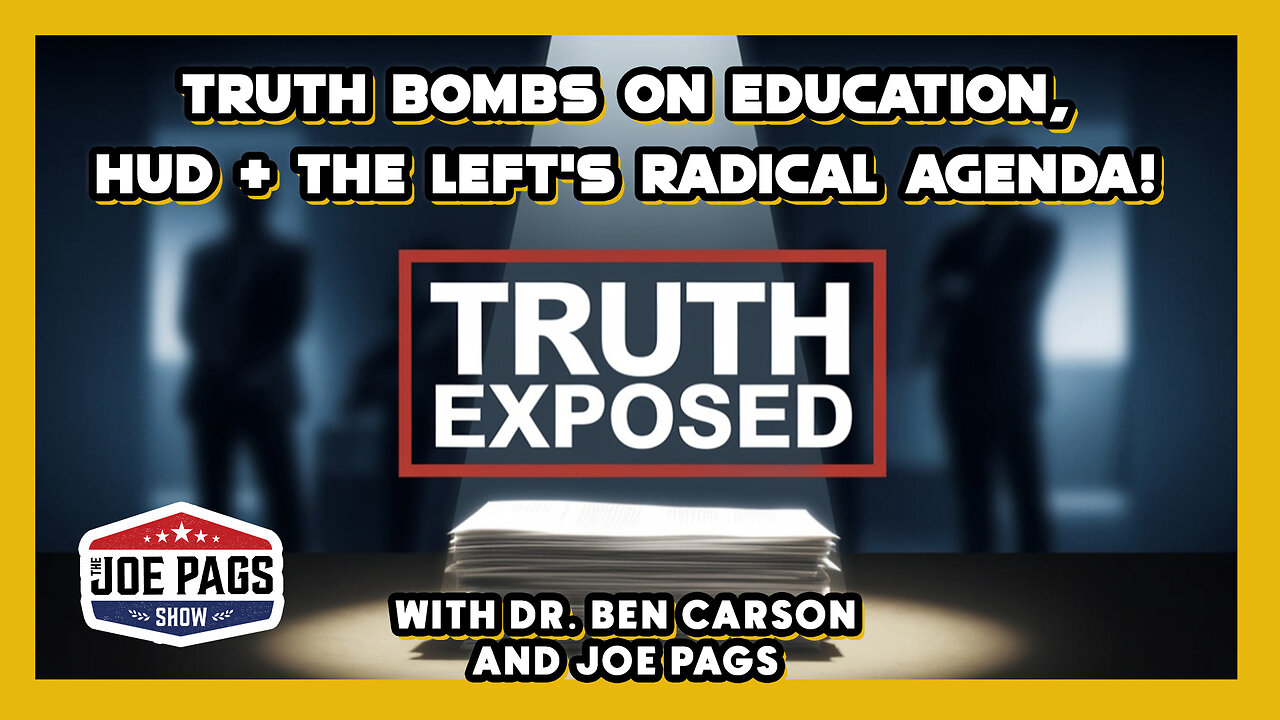 Dr. Ben Carson Drops TRUTH BOMBS on Education, HUD, and the Left’s Agenda