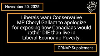 Liberal National Socialism - More Misery & Death - November 24, 2025 - ORNAP Supplement